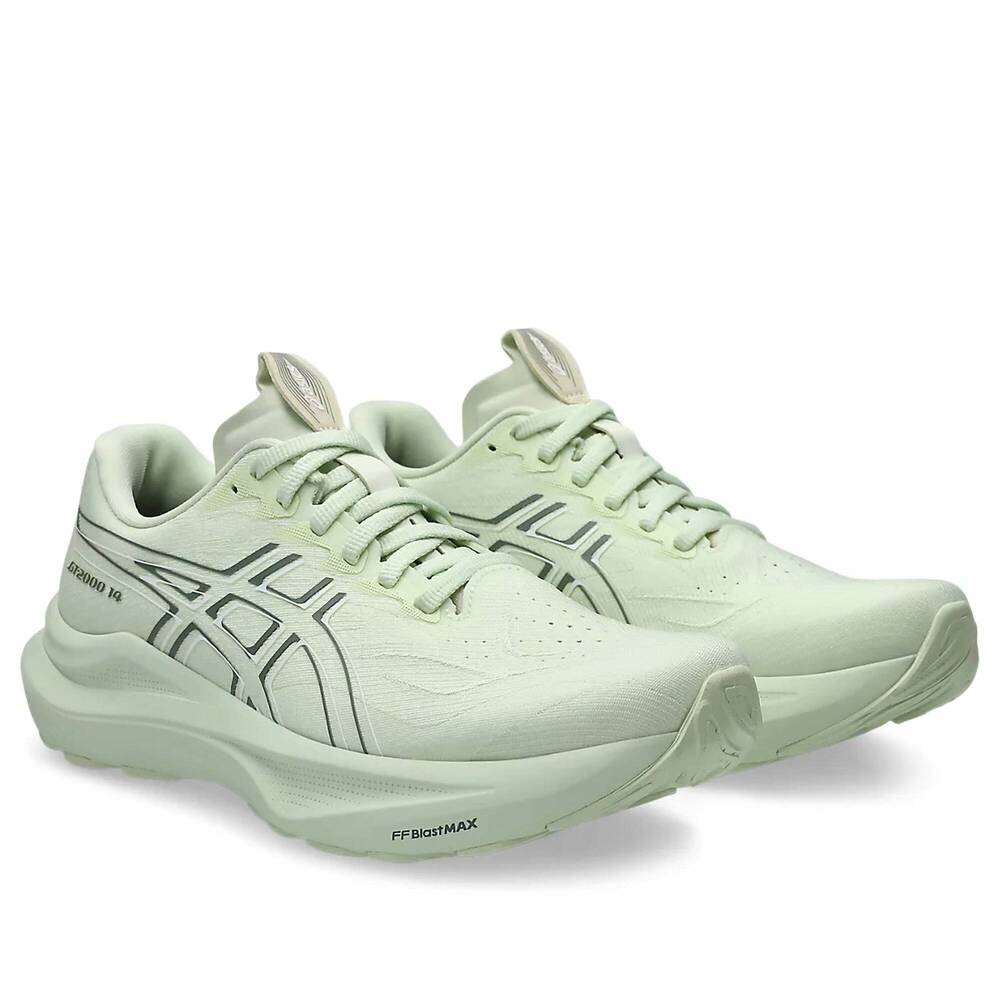NEW ASICS women's gt-2000 14 running shoes in whisper green/monument blue